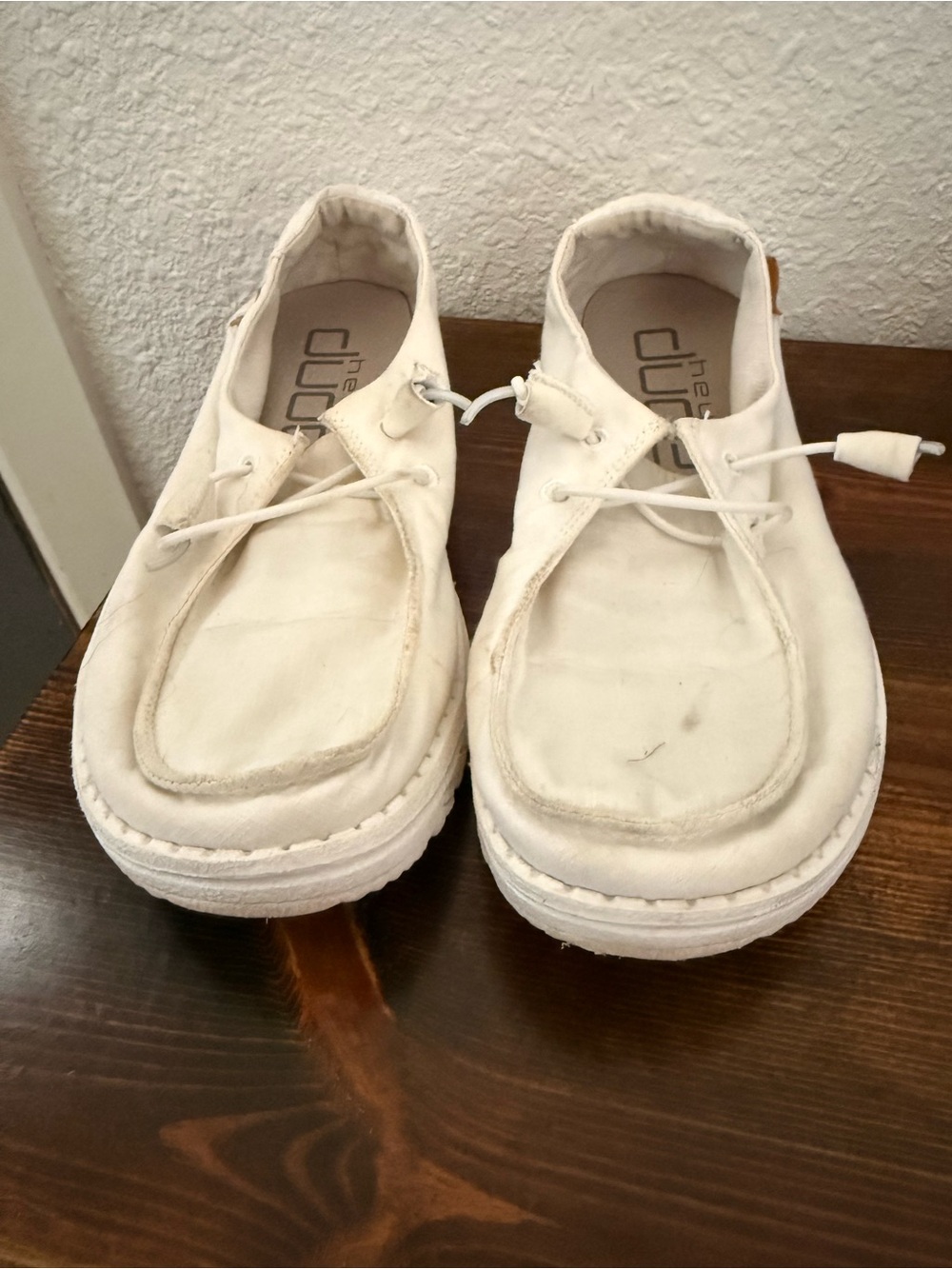 Hey Dude White Lightweight Casual Shoes